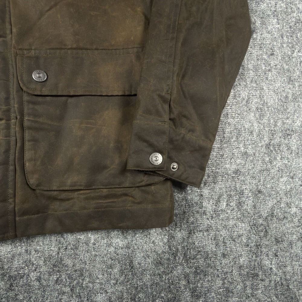 Flint and Tinder Waxed Field Jacket Mens XS NWT British Millerain Canvas Brown - Picture 3 of 15